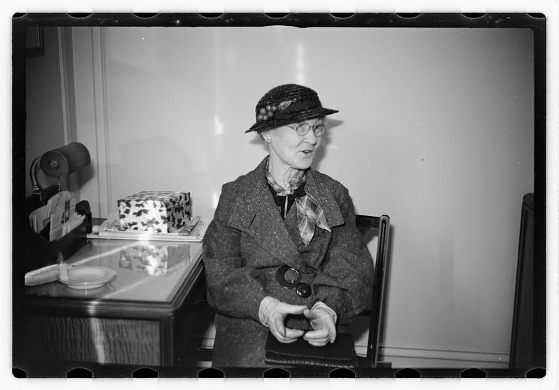 Mrs. Townsend, wife of Townsend old age plan