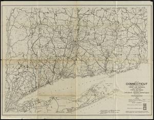 Map of Connecticut showing the system of trunk line highways and connecting state aid roads