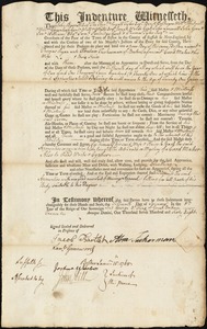 Thomas Ryan indentured to apprentice with Abraham Tuckerman of Boston, 15 January 1768