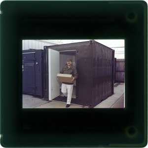 Food lab FEL, GI coming out of 8 x 8 x 10 refrigerated container