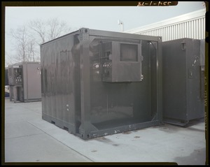 FEL 8' x 8' x 10' refrigerated container, back view