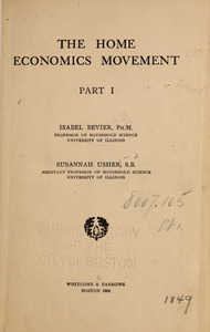 The home economics movement.