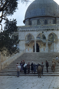 Helen Keller at the Dome of the Rock