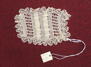 Knitted lace, made by Laura Bridgman