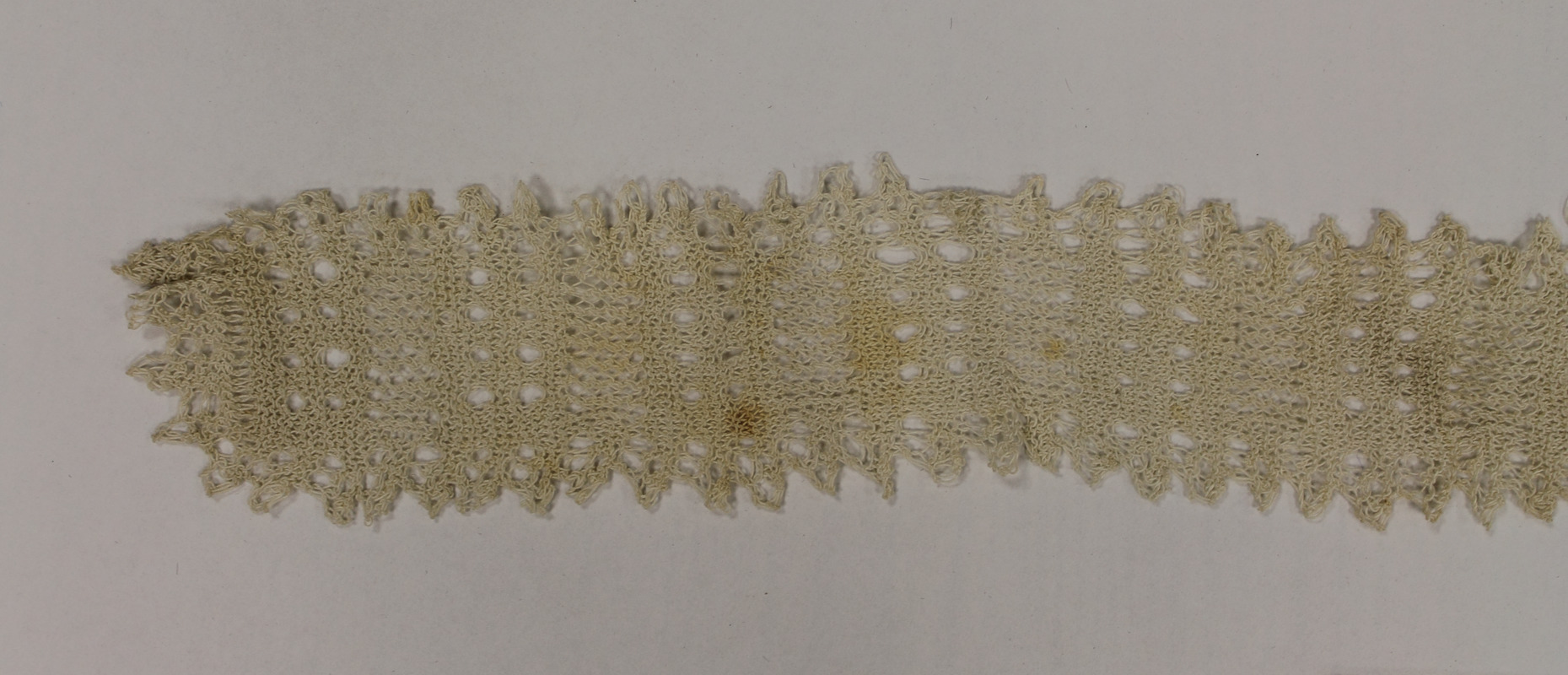 Lace made by Laura Bridgman (close-up)