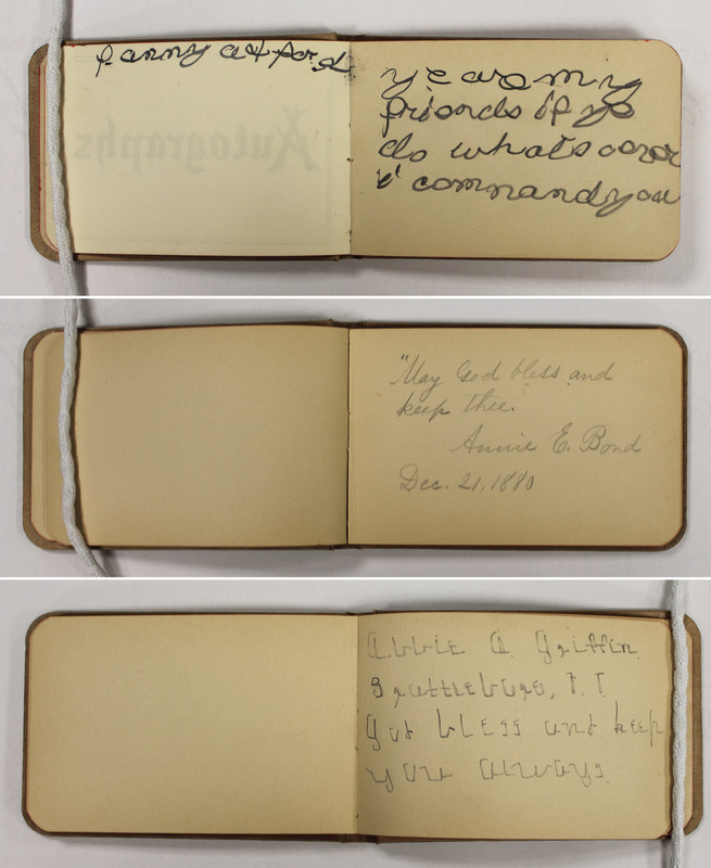 Laura Bridgman's Autograph Album inscriptions