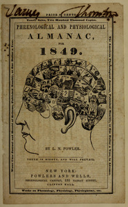 Cover of Phrenological and Physiological Almanac, 1849