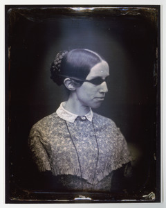 Color Print of Daguerrotype of Laura Bridgman in Profile