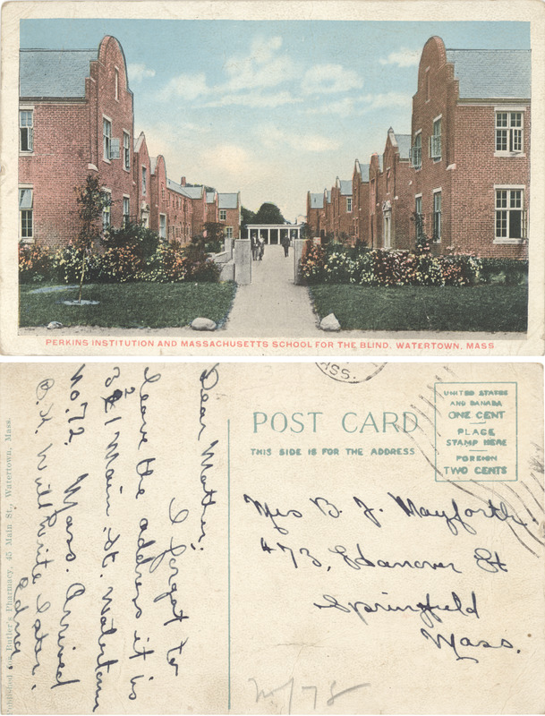 Cottages at the Perkins Institution and Massachusetts School for the Blind