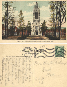 The Perkins Institution, Main Building, Watertown, Mass