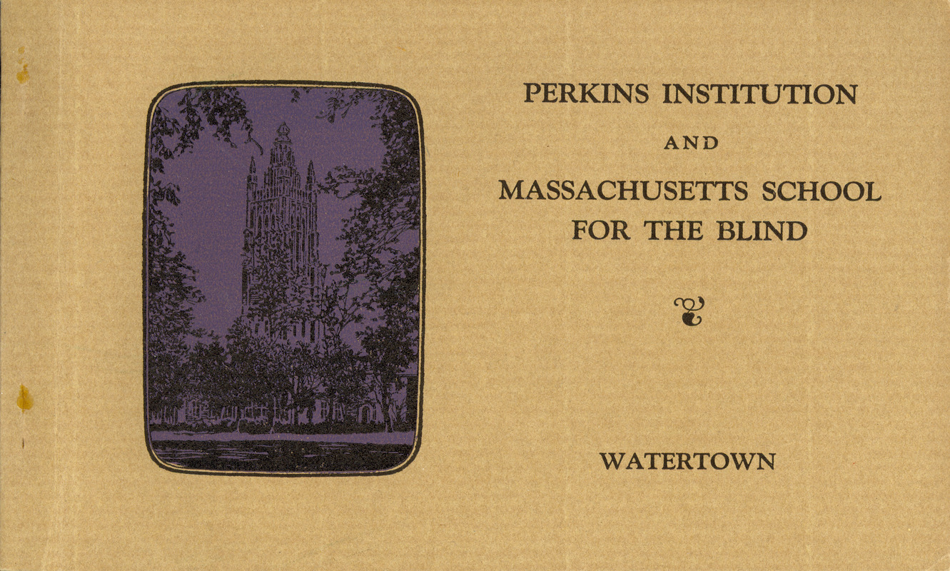 Cover of Postcard Booklet: Perkins Institution and Massachusetts School for the Blind, Watertown