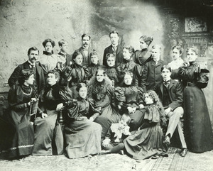 Anne Sullivan and Helen Keller in Group Photograph