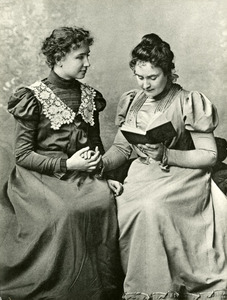 Anne Sullivan Reading to Helen Keller, Radcliffe College