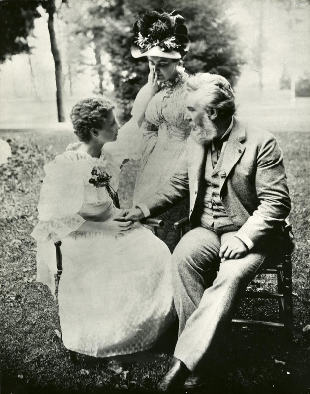 Alexander Graham Bell with Helen Keller and Anne Sullivan