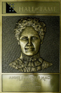 Anne Sullivan Macy Hall of Fame Plaque
