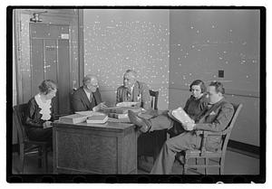 Group at table