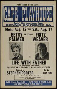 In person Betsy Palmer and Fritz Weaver in Life with father