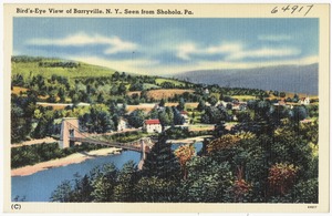 Bird's-eye view of Barryville, N. Y., seen from Shohola, Pa.