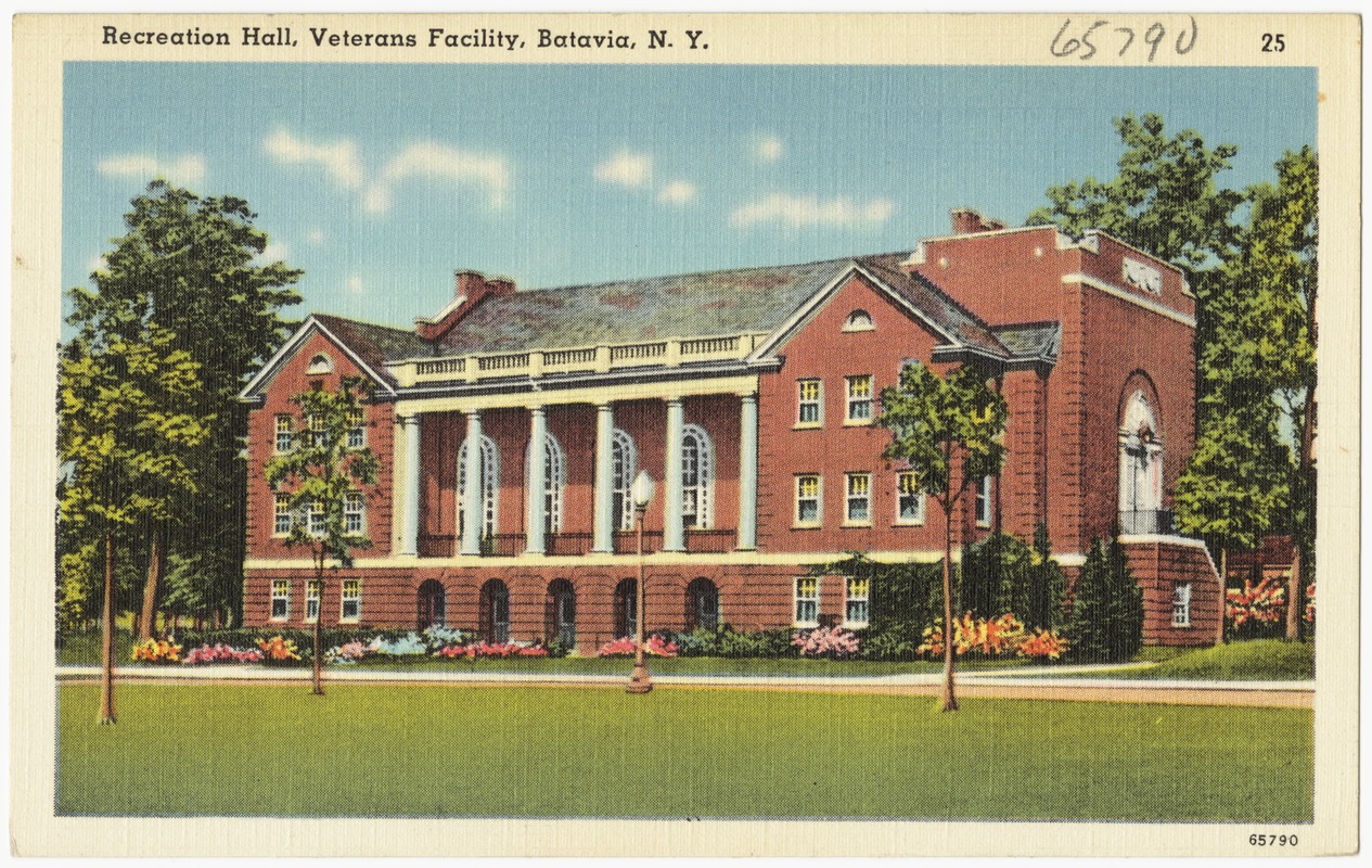 Recreation Hall, Veterans Facility, Batavia, N. Y. Digital Commonwealth
