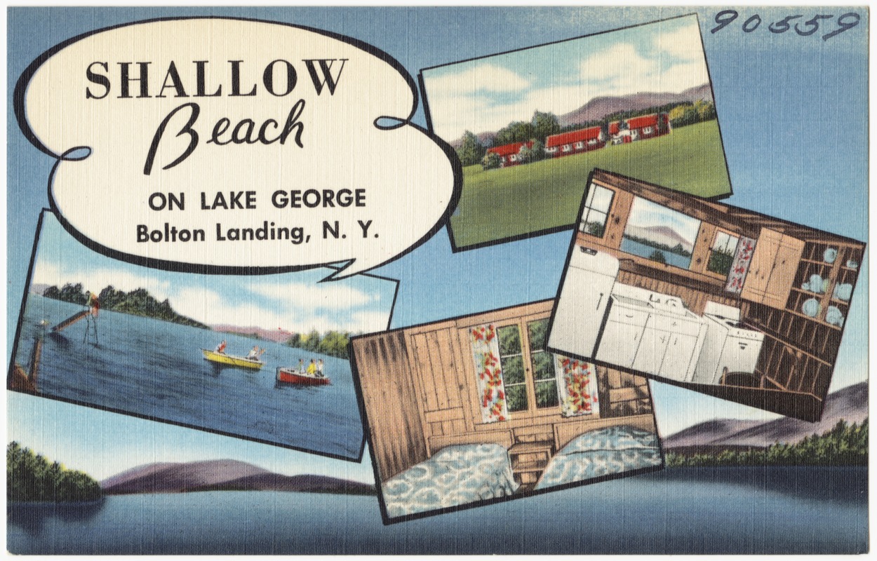 Shallow Beach on Lake George, Bolton Landing, N. Y.