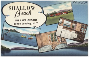 Shallow Beach on Lake George, Bolton Landing, N. Y.