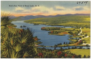 Bird's-eye view of Brant Lake, N. Y.