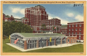 Four Chaplains' Memorial Pool, Bronx Veterans Hospital, Bronx, New York City