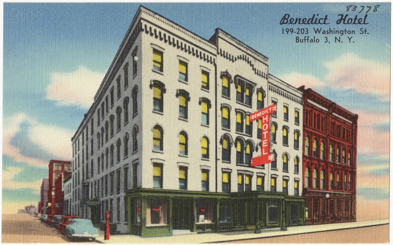 Benedict Hotel 199-203 Washington St., Buffalo 3, N. Y.