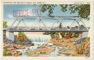 Woodstock Dam and Falls, Catskill Mts., Cairo, N. Y.