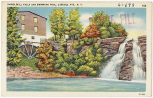 Shinglekill Falls and swimming pool, Catskill Mts., N. Y.