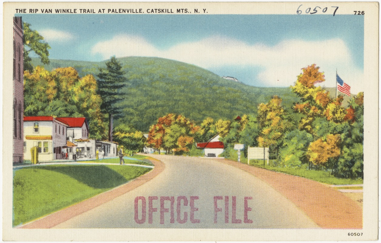 The Rip Van Winkle Trail at Palenville, Catskill Mts., N. Y. Digital Commonwealth