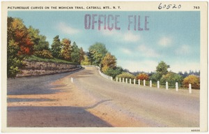 Picturesque curves on the Mohican Trail, Catskill Mts., N. Y.