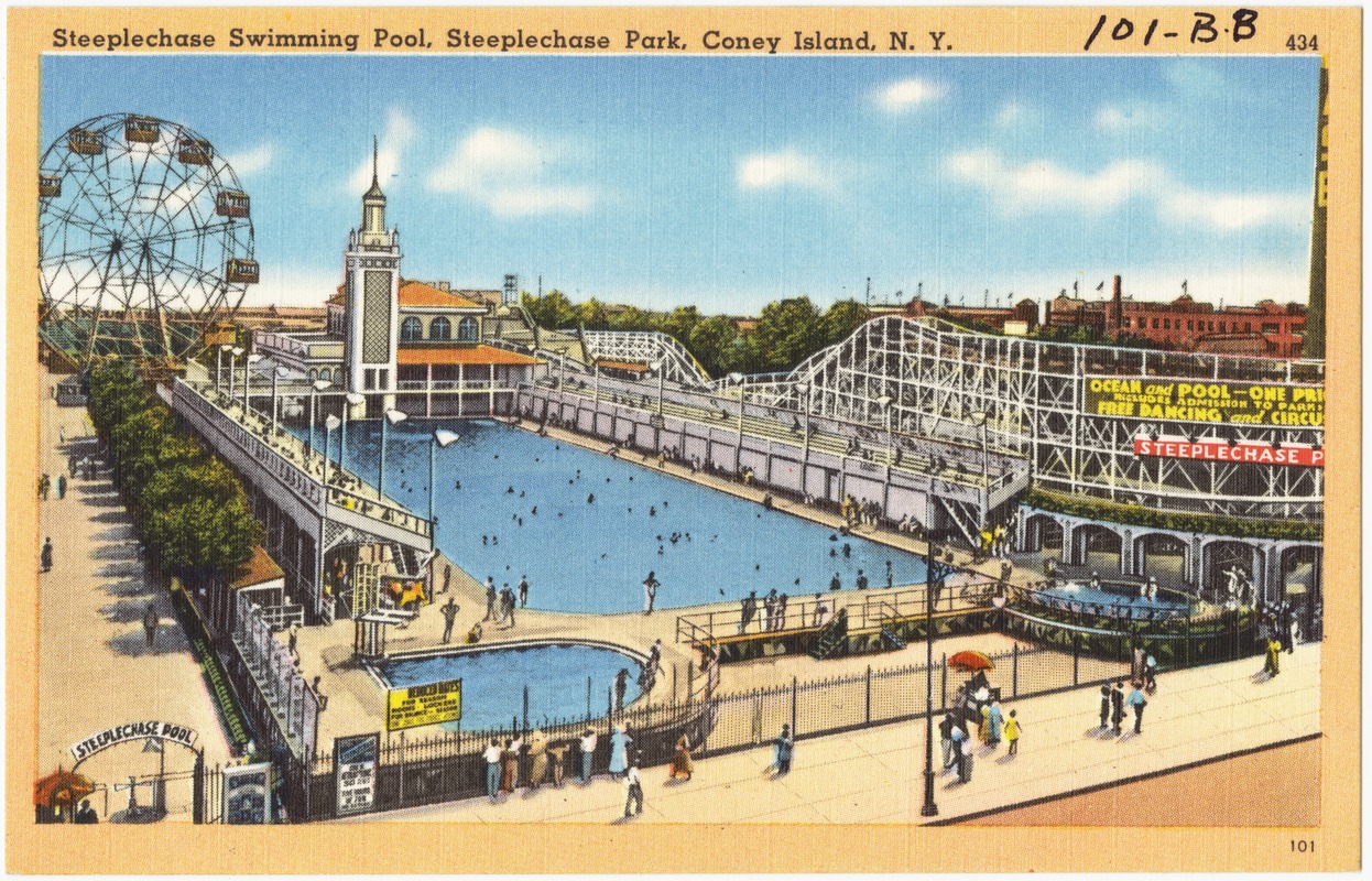 Steeplechase Swimming Pool Steeplechase Park Coney Island N Y 