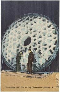 The original 200" disc at the observatory, Corning, N. Y.
