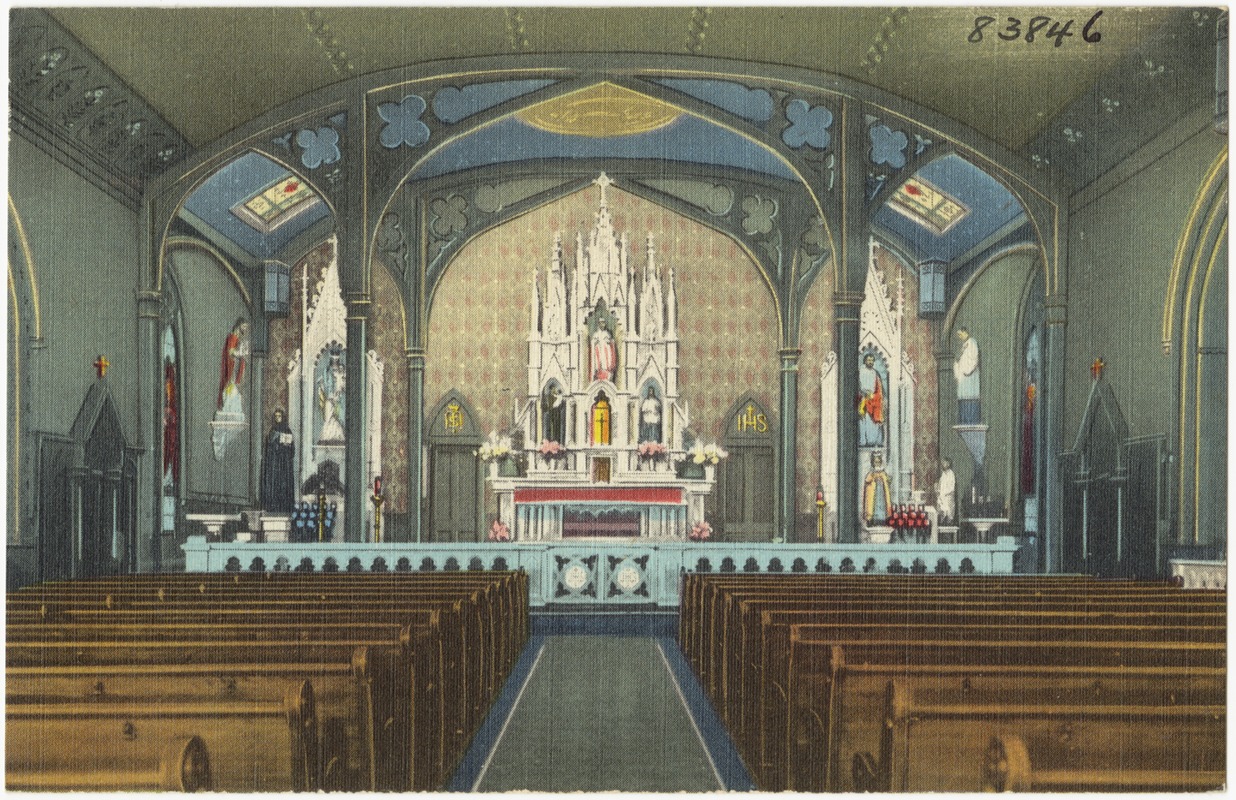 St. Boniface R. C. Church, High altar. Elmont Road, Elmont, L. I., N. Y.