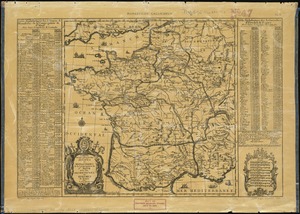 Carte geographique des abbayes et monasteres de la congregation de St. Maur avec les archevechez et evechez de France