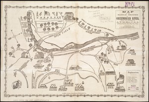 Map of the battle ground of Greenbrier River