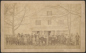 South Yarmouth School which was located to the left and rear of the Methodist Church on Old Main Street