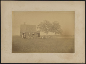 Family in front of house, probably located on Bass River