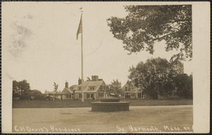 The House of Seven Chimneys, South Yarmouth, Mass., showing the rotary at Pleasant Street and River Street