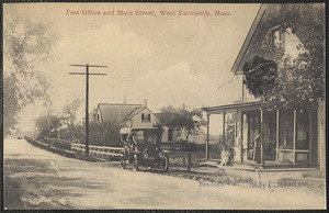 Post office, Main St., West Yarmouth, Mass. with women on porch