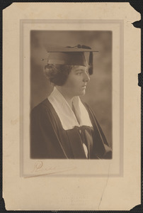 Dorothy Howes graduation photograph from Radcliffe College, 1923