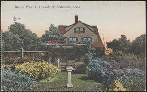 Residence of William A. Donald, South Yarmouth, Mass.