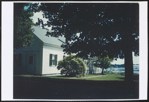 Home of Seth Kelley, 6 Bellevue Avenue, South Yarmouth, Mass. with Bass River in background