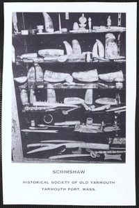 Historical Society of Old Yarmouth scrimshaw
