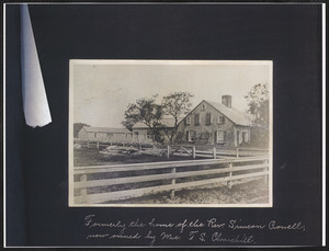 127 River St., South Yarmouth, Mass., former home of Rev. Simeon Crowell and later Mrs. F. S. Churchill