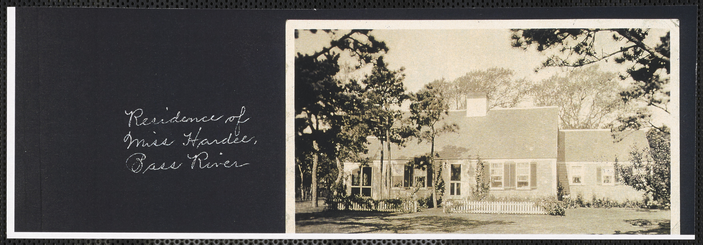 149 River St., South Yarmouth, Mass., residence of Miss Hardee, Bass River