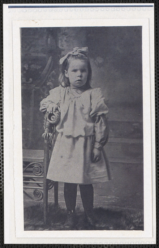 Bertha Tripp (1900-1989) as a child