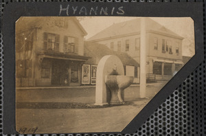 Street in Hyannis with watering trough