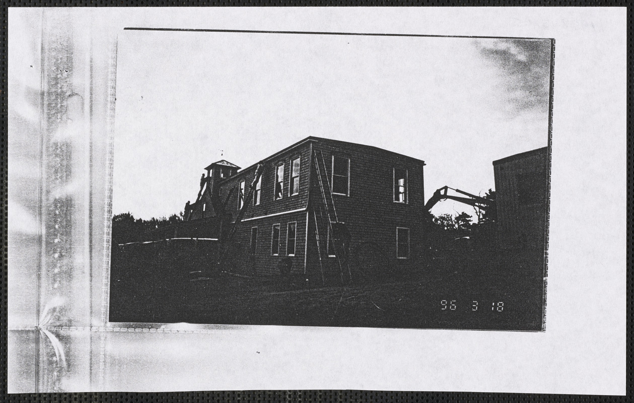 Reconstruction of Corey House, 46 Uncle Robert's Rd., Great Island, West Yarmouth, Mass.